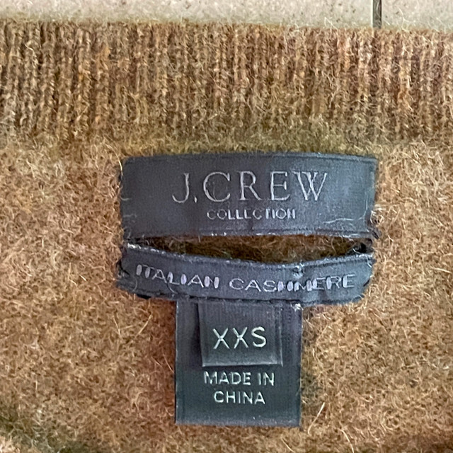 J. Crew Cashmere Sweater Olive Green- XXS - photo 2