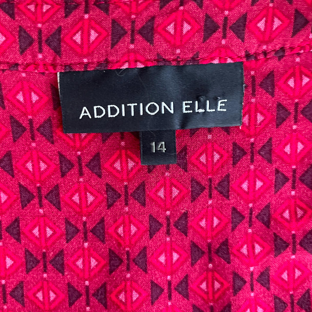 Addition Elle Deep Pink Long Sleeve Tunic Top Blouse-Size 14 - photo 2