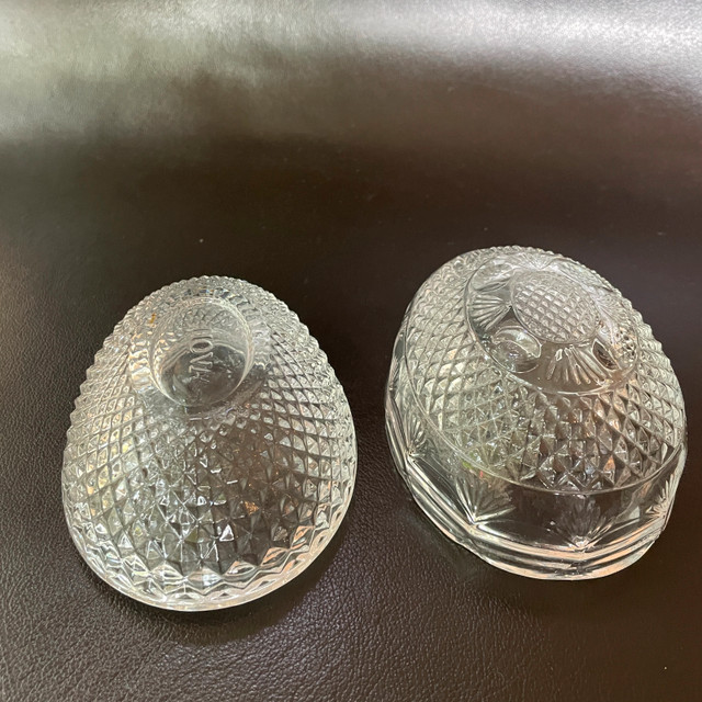 70's Avon Egg Fostoria Crystal-Soap Trinket Candy Dish w/ lid - photo 4