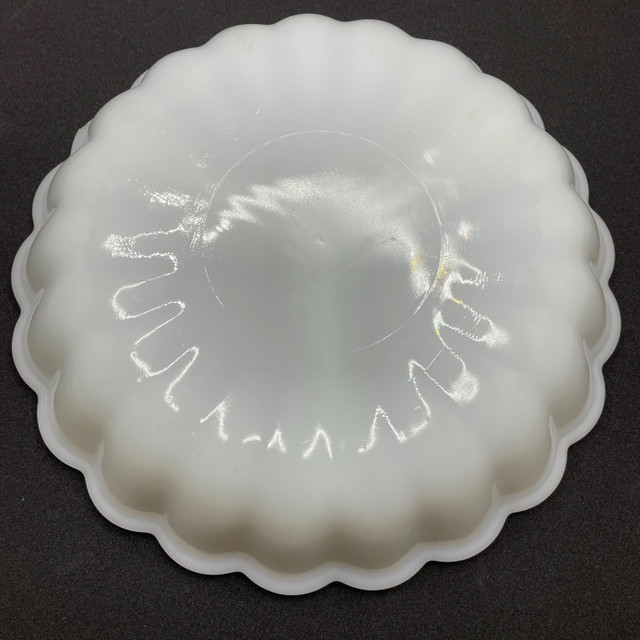 Vintage 50s Anchor Hocking Milk Glass Divided Dish - photo 3