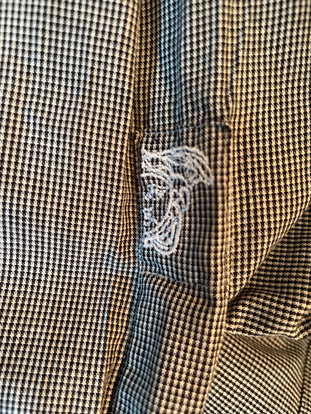 Versace Collection Mens Cotton Dress Shirt Black & White-Sz. 42 - photo 4