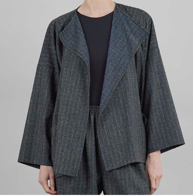 Eskandar Wool/Silk Blend Boucle Jacket - Size 10/12