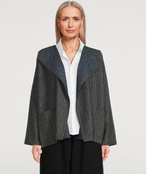 Eskandar Wool/Silk Blend Boucle Jacket - Size 10/12 - photo 3