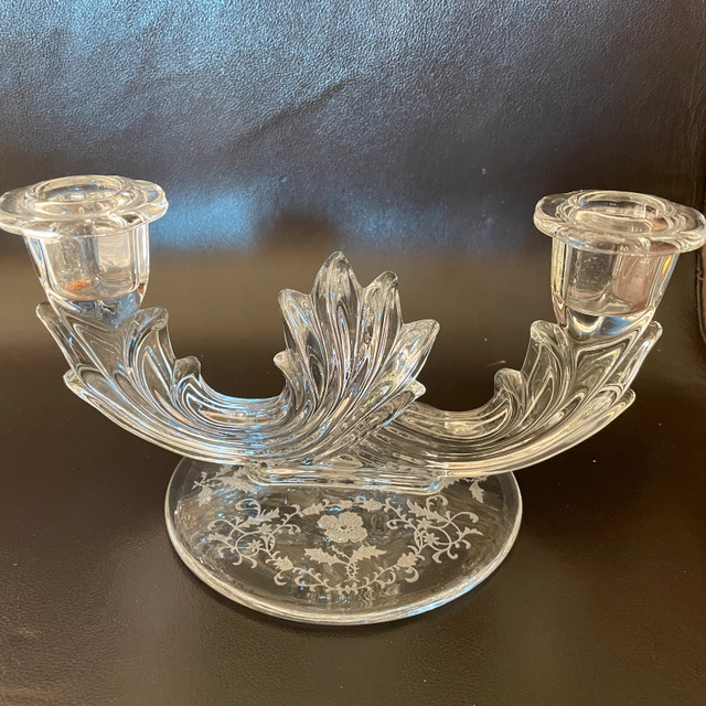Vintage Fostoria Double Candlestick - photo 2