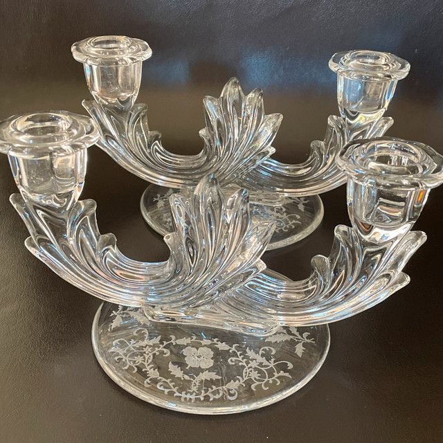 Vintage Fostoria Double Candlestick - photo 5