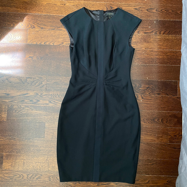 Ted Baker Black Sheath Cocktail Dress-Size 4