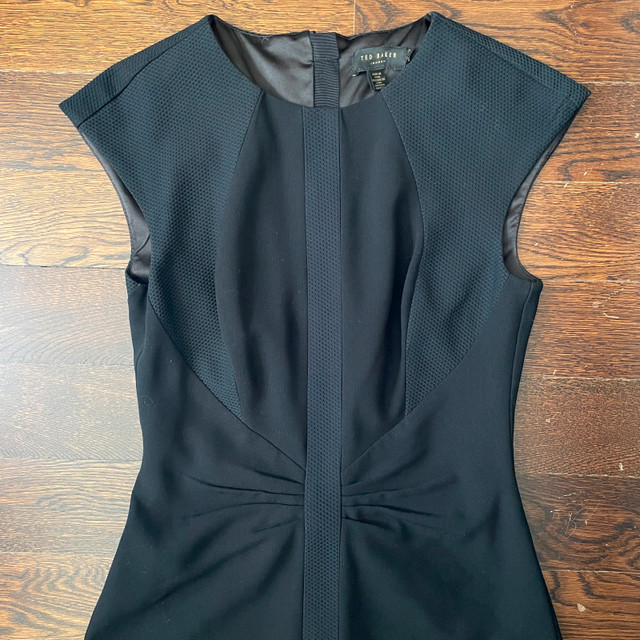 Ted Baker Black Sheath Cocktail Dress-Size 4 - photo 2