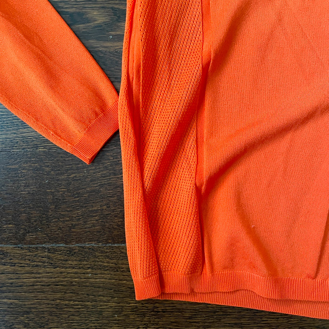 Pink Tartan Orange Crew Neck Slinky Sweater - Large - photo 2