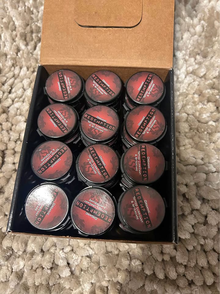 60/box Redemption Organic Tattoo Lubricant & Aftercare