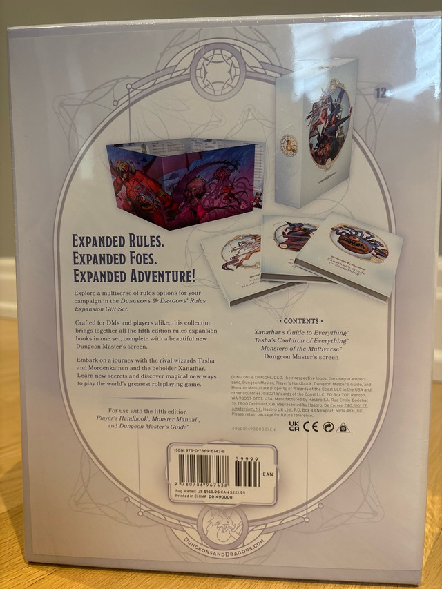 NEW Dungeons Dragons 5e Expanded Rules Gift Set - photo 2