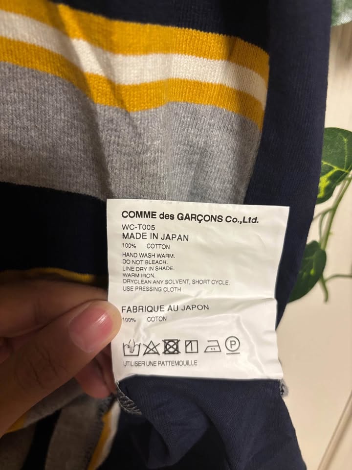 Junya wantanabe x comme de garcons ad18 srtiped tee MEN - photo 5