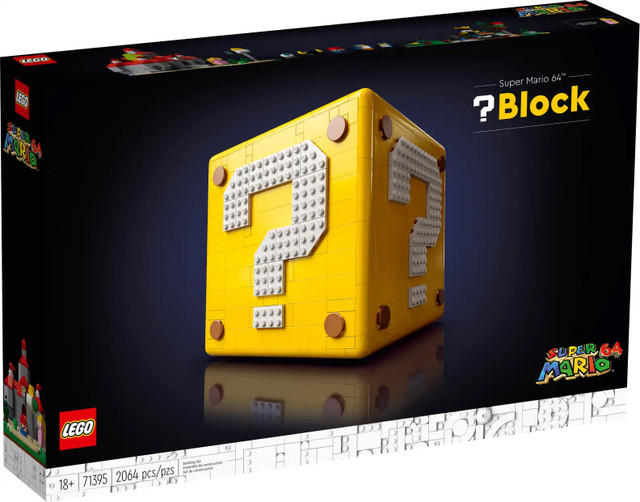 Brand New Lego Super Mario 64 Question Mark Block
