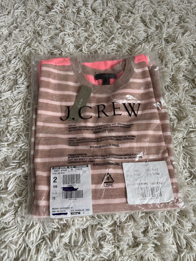 BNWT J.Crew 100% Merino Wool Sweater - Size M