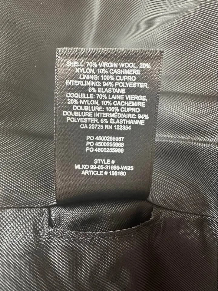 Aritzia Constant Coat - Luxe Wool Cashmere Size S NWT image indicator(7)