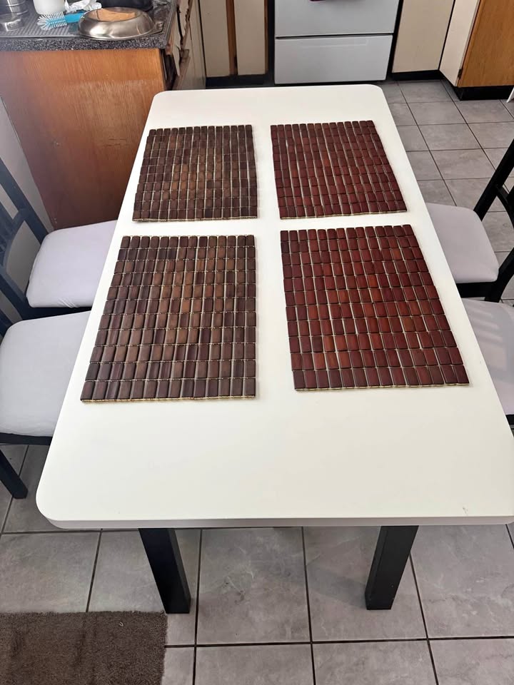 IKEA 4 chair wooden dining table