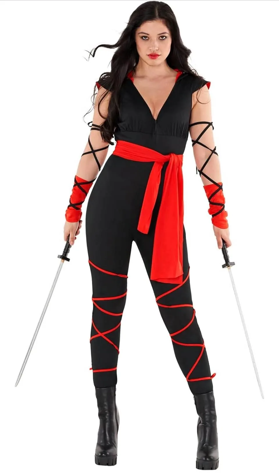 Women’s Size L ‘Morph Costumes’ Ninja Jumpsuit Costume thumbnail