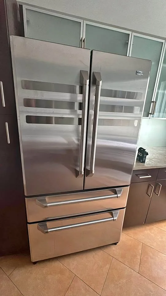 Set fridge and stove monogram silver excellent conditions thumbnail