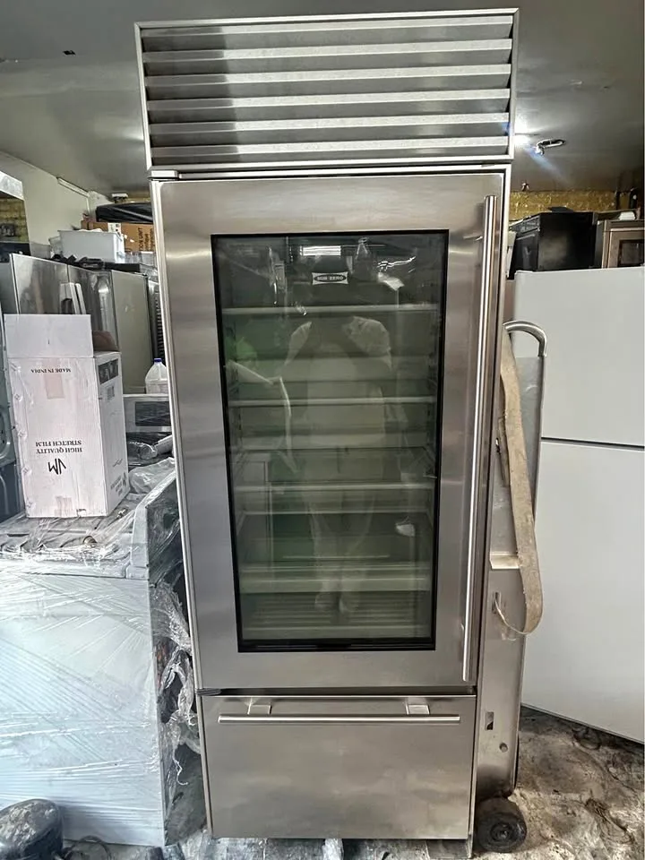 Sub-zero Refrigerator with Glass Front thumbnail
