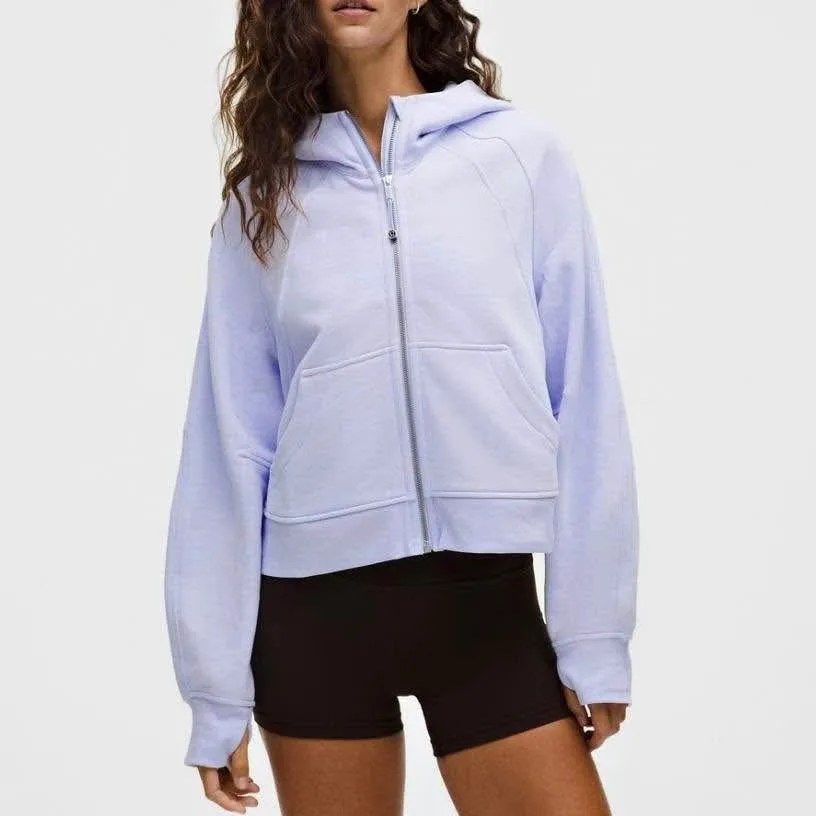 NWT Lululemon Scuba Oversized Full-Zip Hoodie - XS/S Blue thumbnail