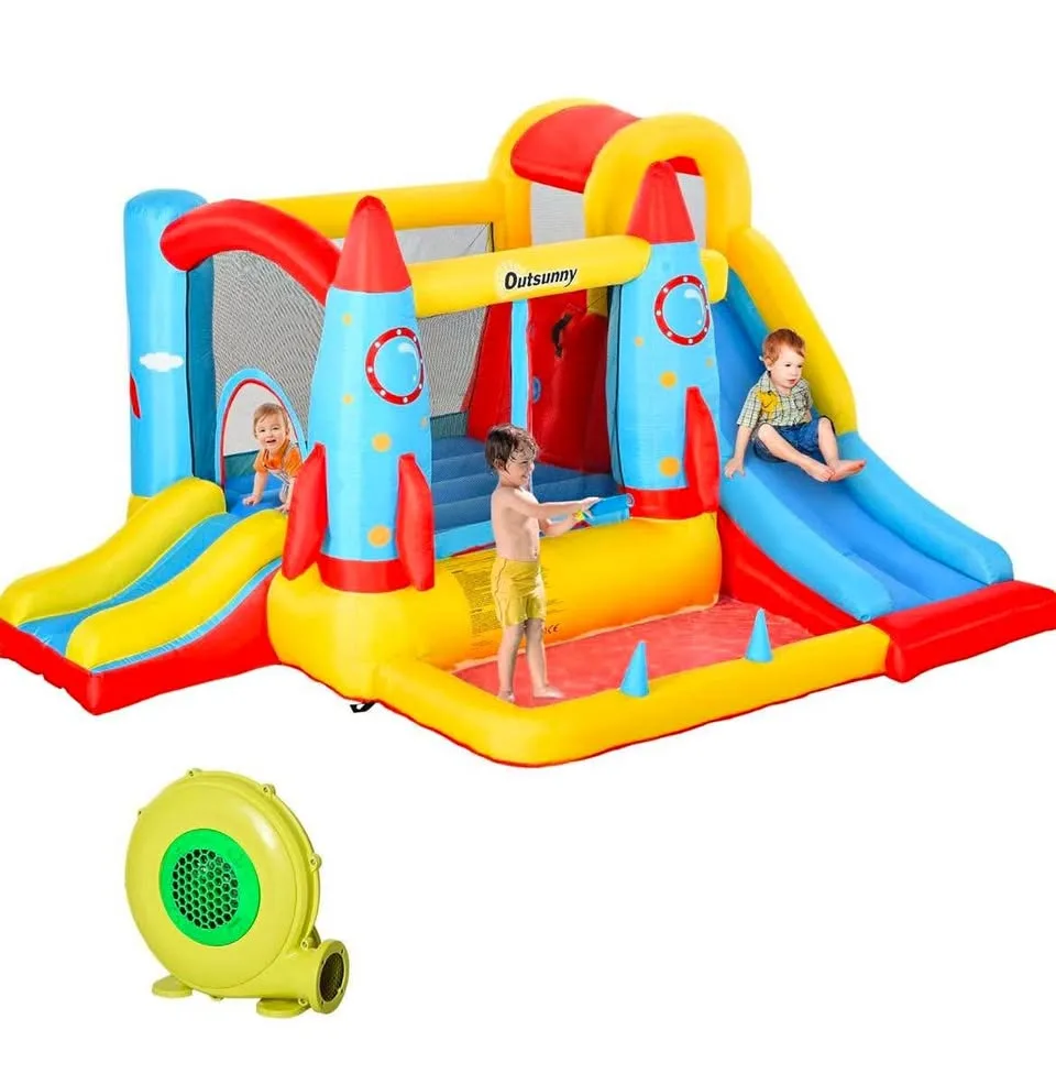 Outsunny Bouncy Castle for Kids Inflatable Water Slide thumbnail