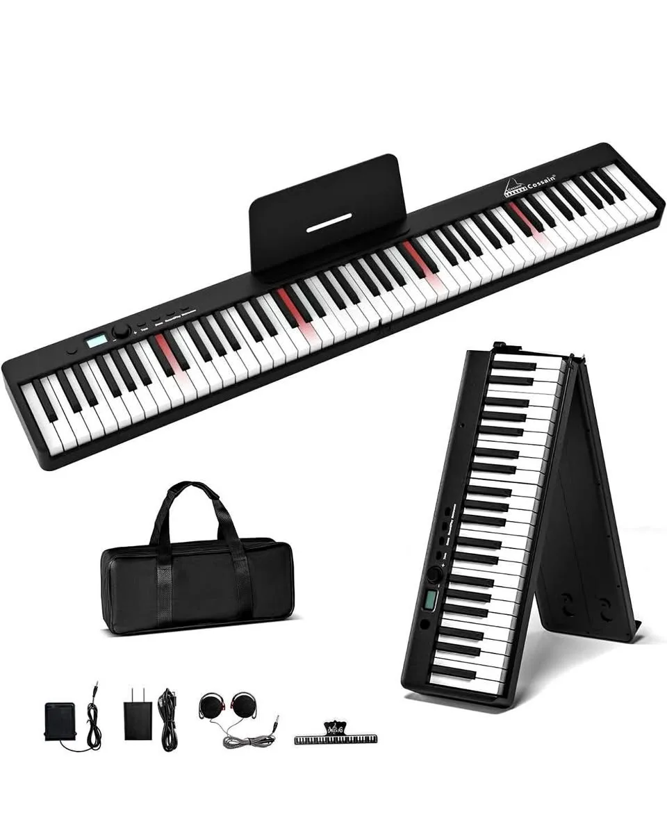 Cossain 88 Key Digital Piano, Folding Piano Keyboard thumbnail