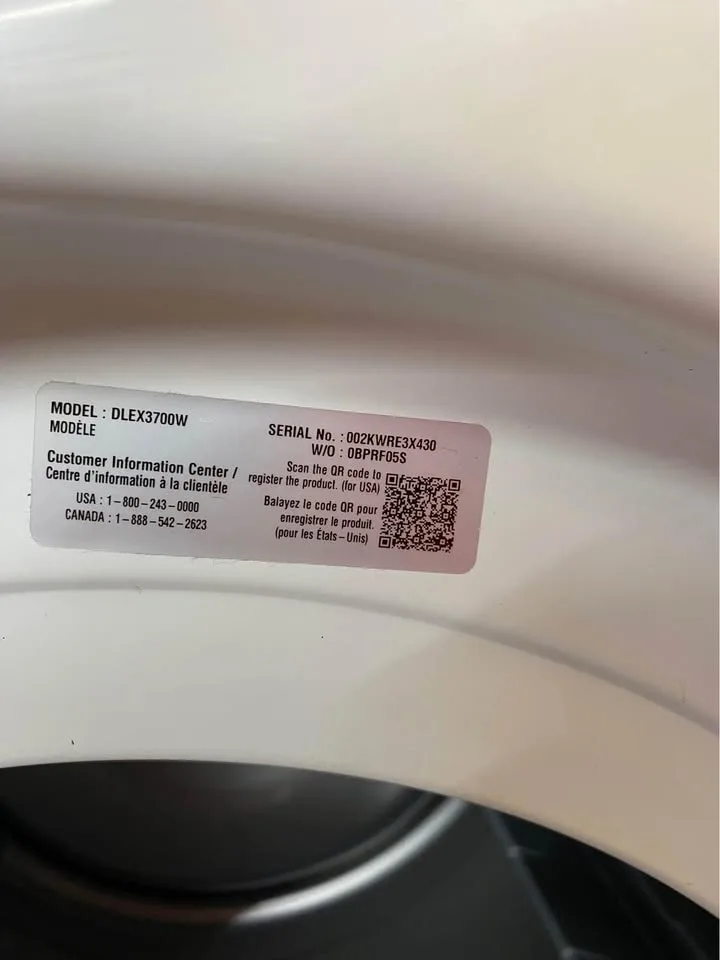 Electric dryer of 27 wide 220 volts image indicator(3)