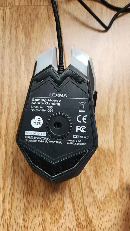 LEXMA G95 Gaming Mouse – Adjustable DPI, RGB Lights image indicator(3)
