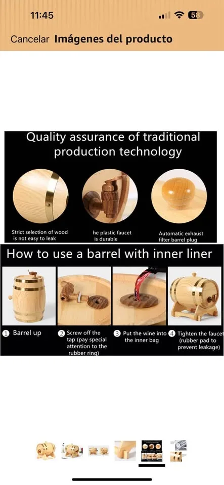Barril de vino 🍷 5L image indicator(3)