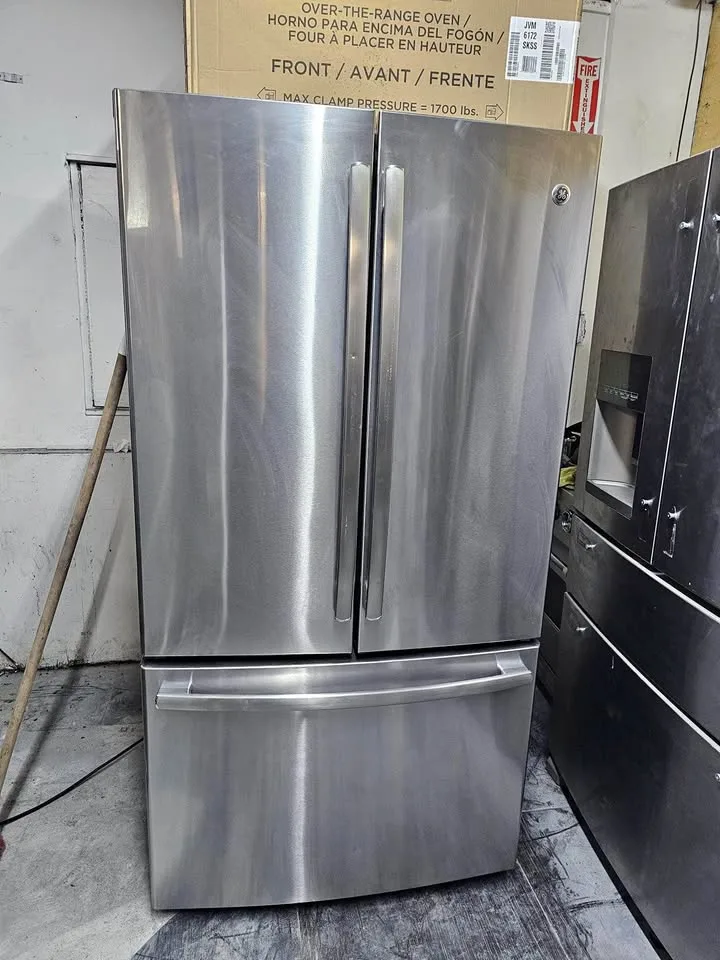 GE fridge 36 wide silver thumbnail