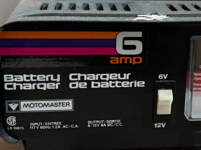 Motomaster 6 amp battery charger image indicator(2)