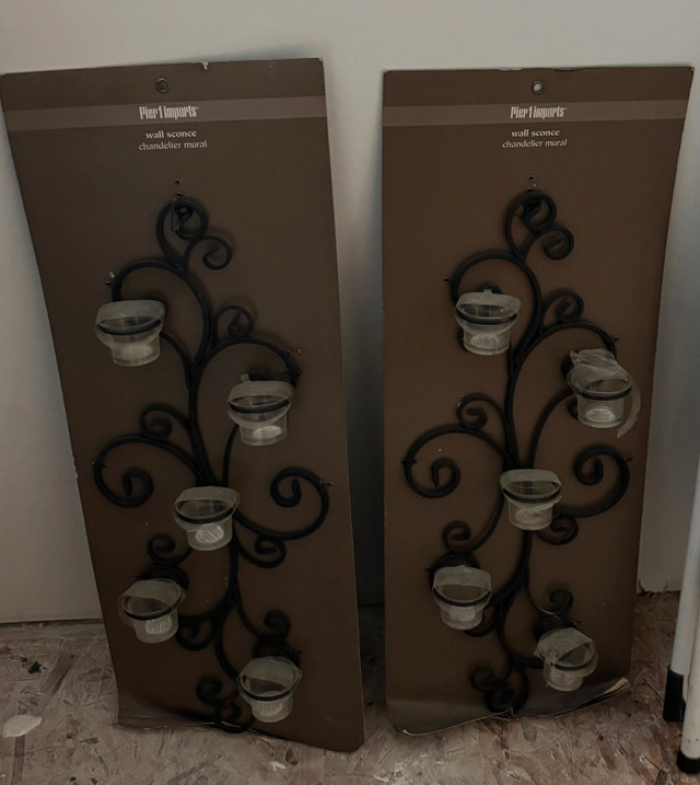 Tea light wall sconces