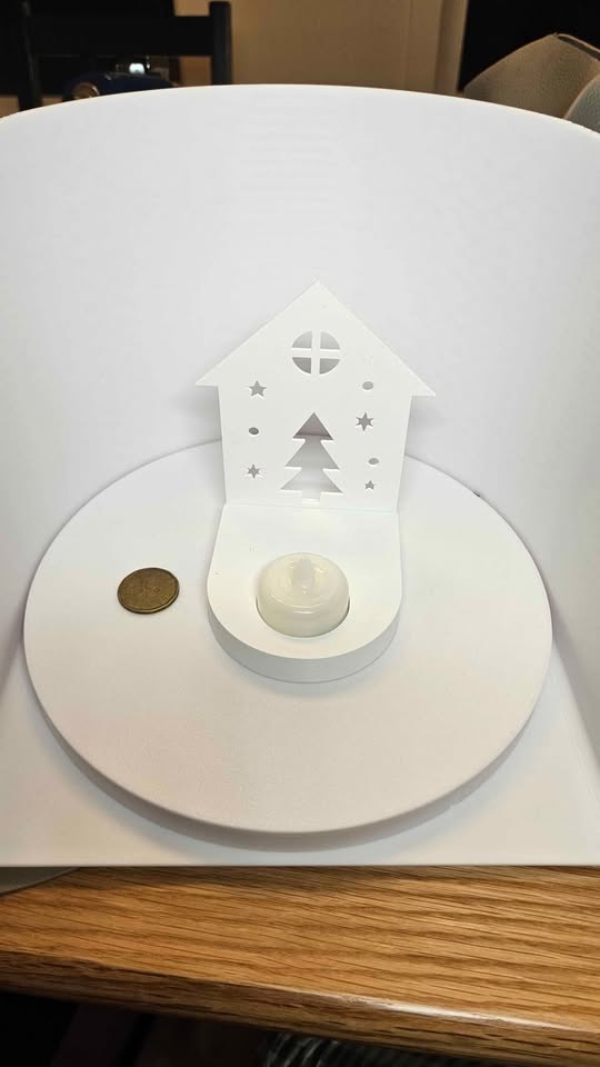 Christmas Tree Shadow Light – 3D Printed LED Candle Holder - photo 3