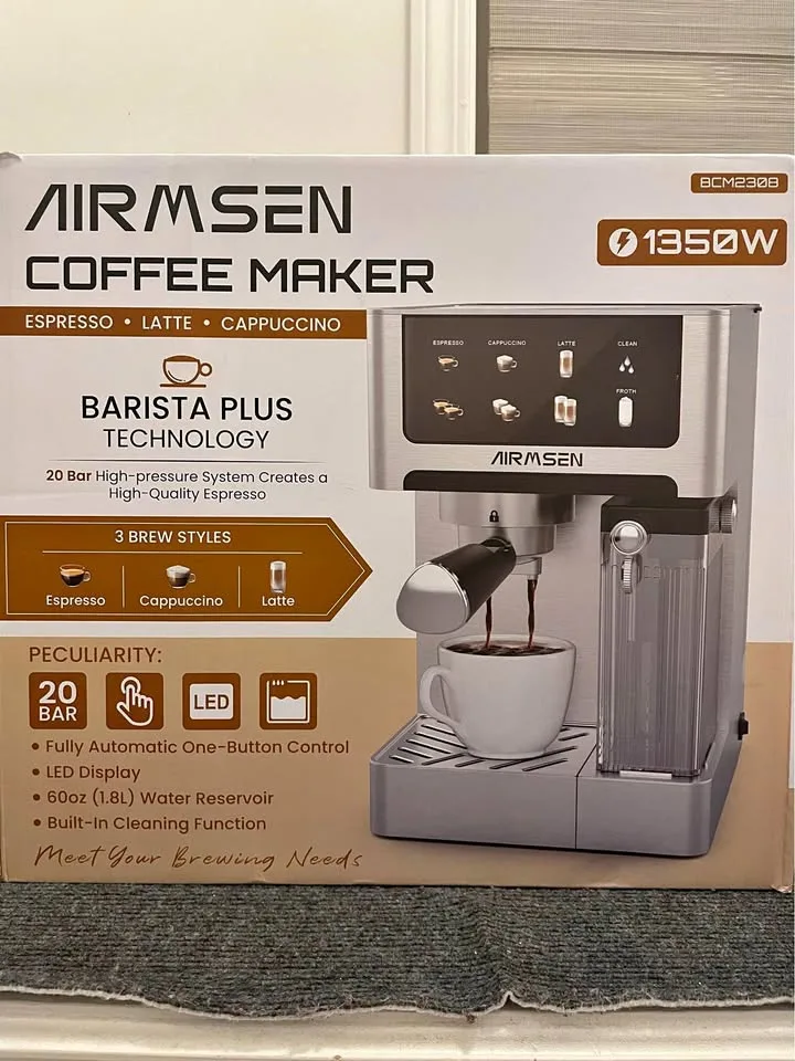 AIRMSEN Espresso Machine (Brand New)