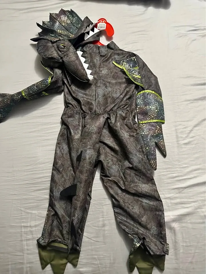 Kids Dinosaur Costume Kids Size 3 - 4 Yrs Old Used Like New $25 thumbnail