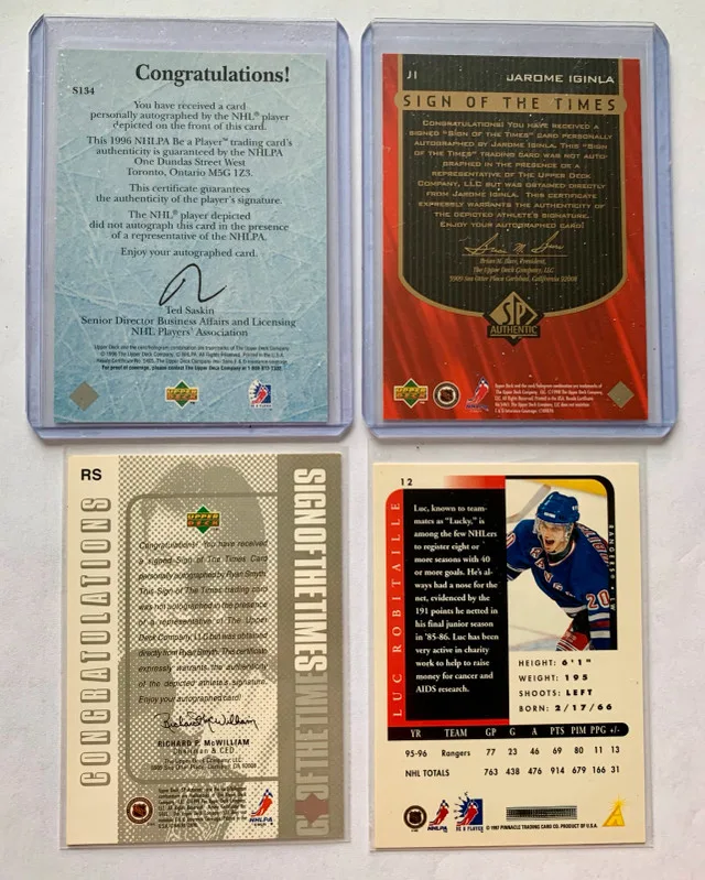 7 NHL Cards - 6 Autographs and 1 Rookie Card image indicator(2)