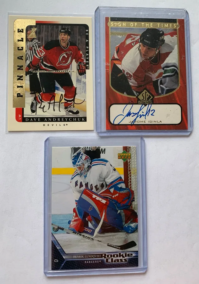 7 NHL Cards - 6 Autographs, 1 Rookie Card image indicator(3)