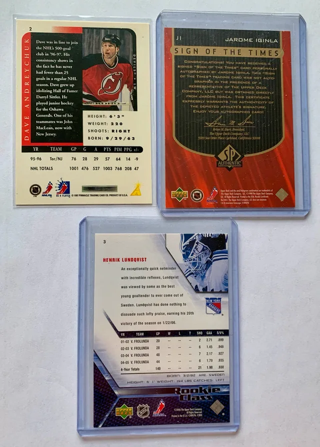 7 NHL Cards - 6 Autographs, 1 Rookie Card image indicator(4)