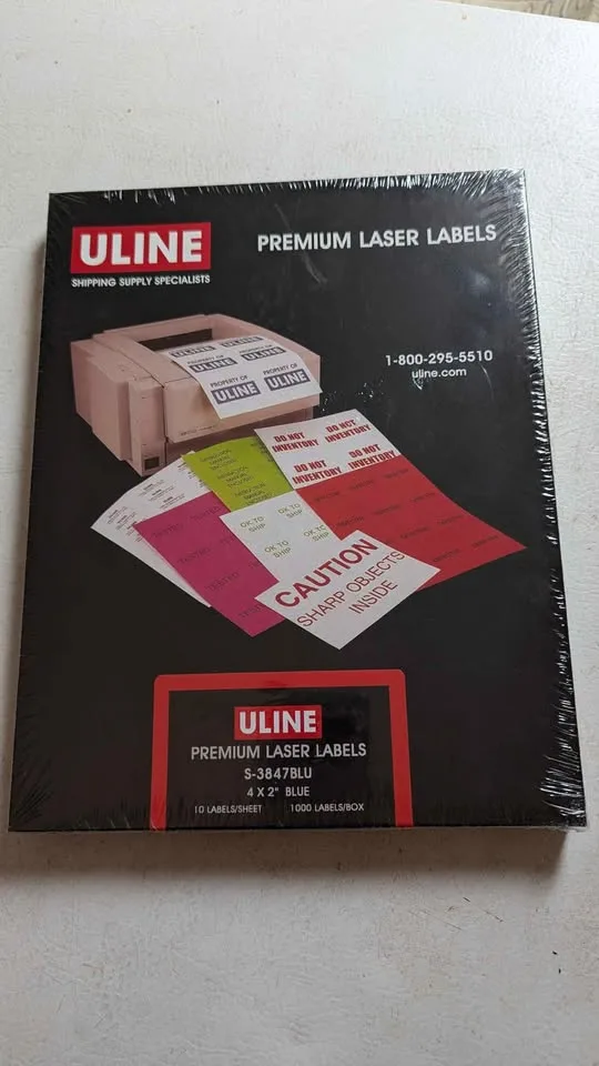 Laser Labels, 4x2",1000pcs, brand new image indicator(3)