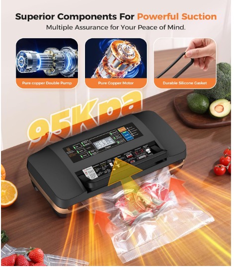 Qiqiaob Vacuum sealer 95kpa - photo 3
