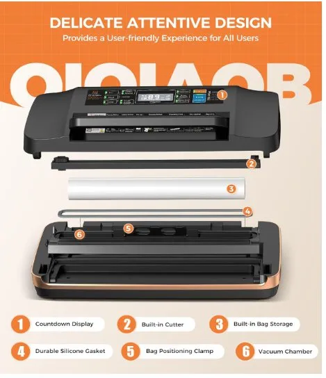 Qiqiaob Vacuum sealer 95kpa image indicator(4)