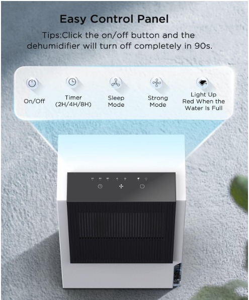 Easyacc Dehumidifier 1000sq ft - photo 5