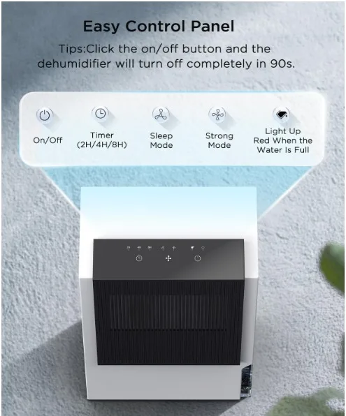 Easyacc Dehumidifier 1000sq ft image indicator(5)