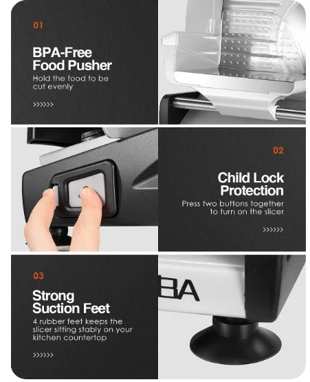 Electric Meat slicer 200W image indicator(5)