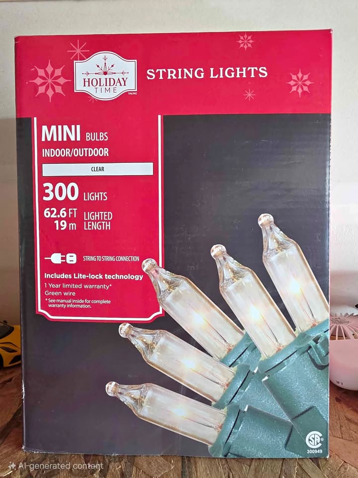 Straight holiday Lights 62.6 ft