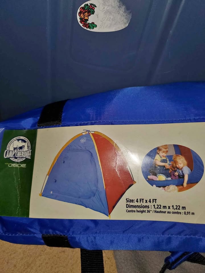 Vintage Kids inside play tent