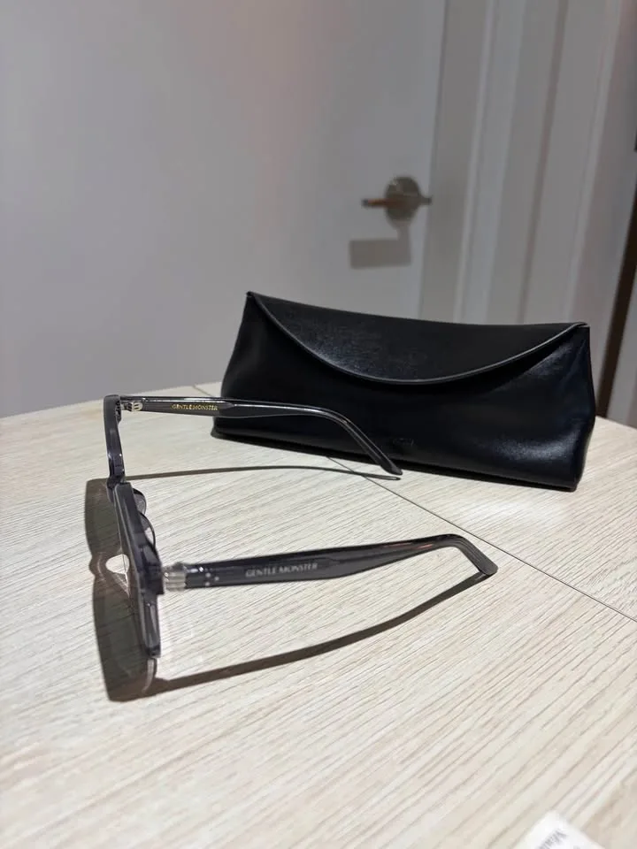 Gentle Monster BY ROW Sunglasses - Transparent Grey Frame image indicator(4)