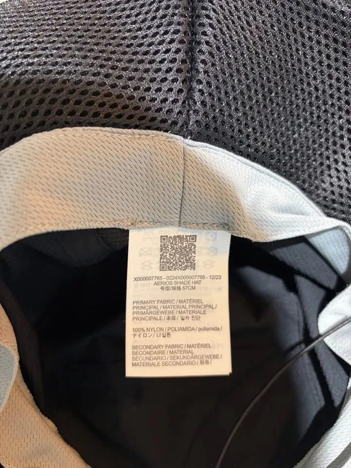 Arc'teryx Aerios Shade Hat – Black, Size 57cm, Like New image indicator(4)