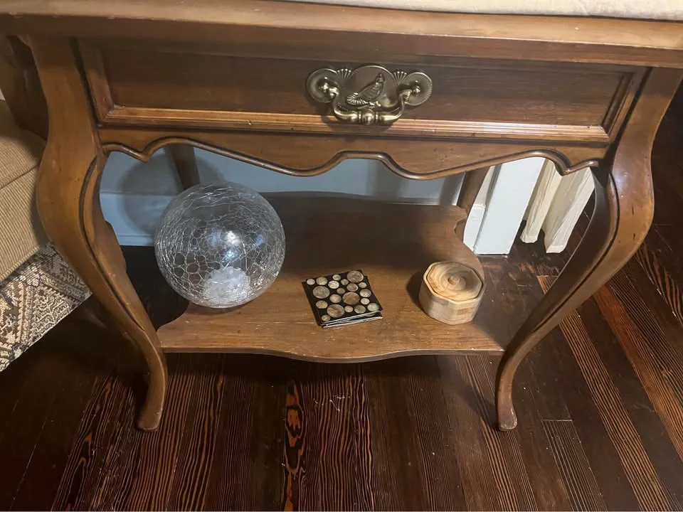 Matching Solid wood Vintage Dresser & Side Table image indicator(3)