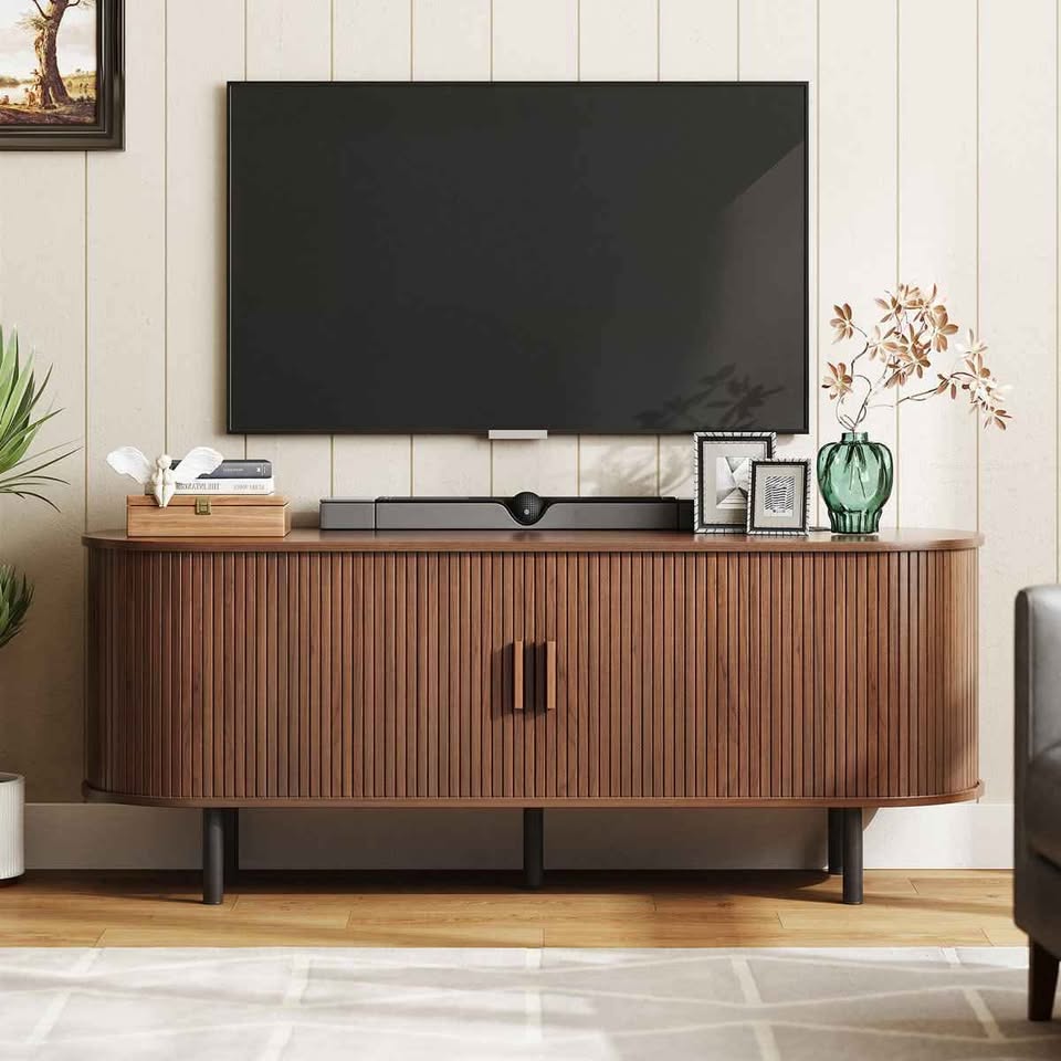 Jalonda Modern Wood TV Stand for 80" TVs - photo 2
