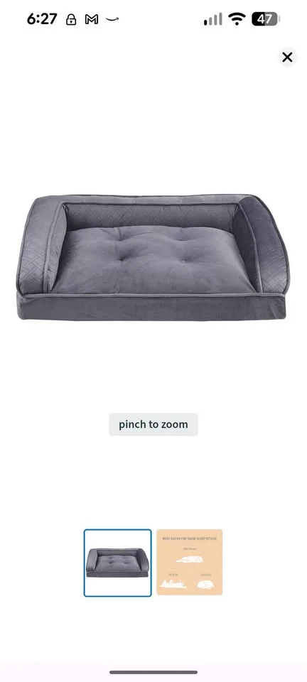 Large size dark blue dog bed image indicator(3)